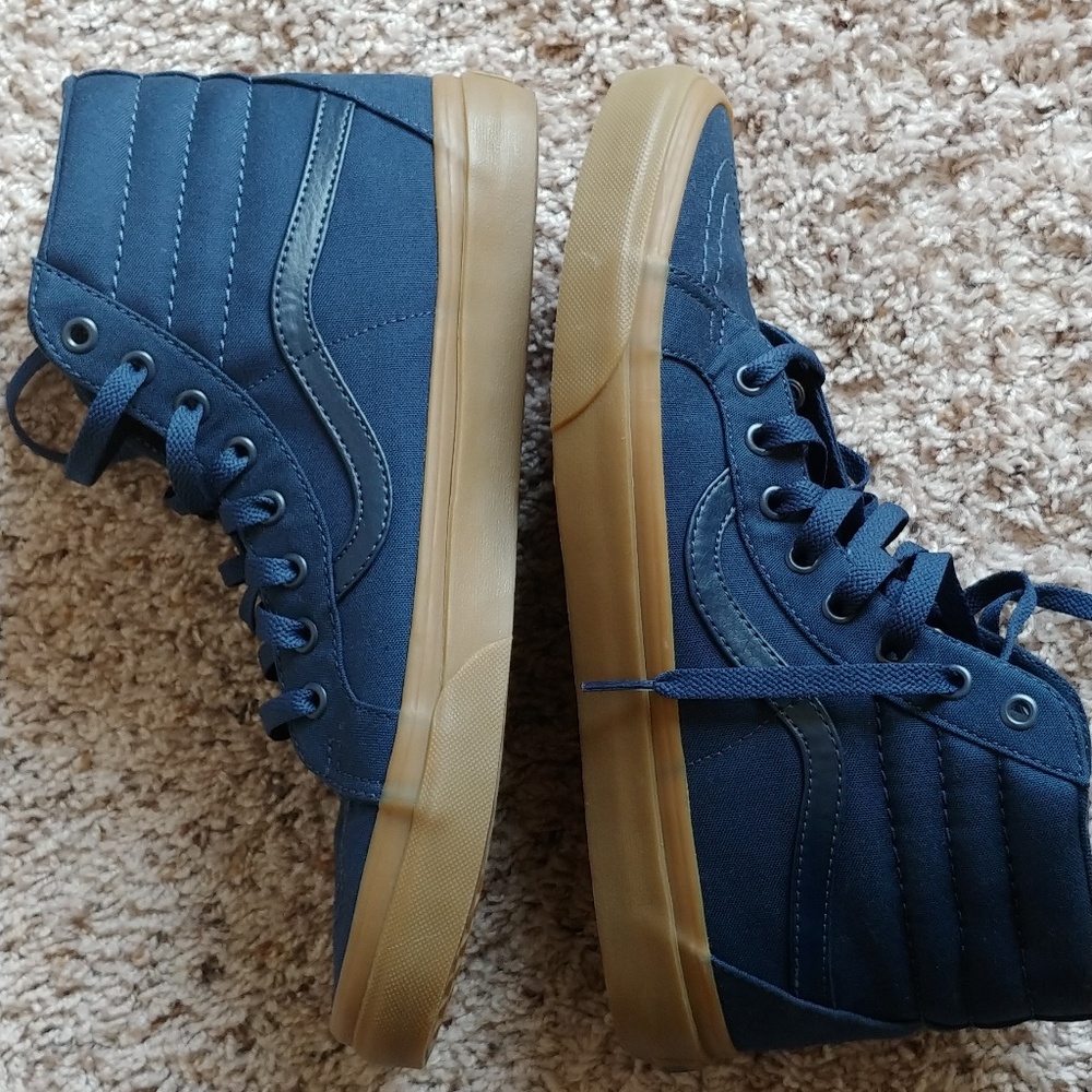 Vans Sk8-Hi Reissue Canvas Light Gum Dress Blues